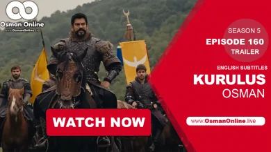 "Osman Bey strategizing in Kuruluş Osman Episode 160 trailer, available online on OsmanOnline.live and premiering on ATV.