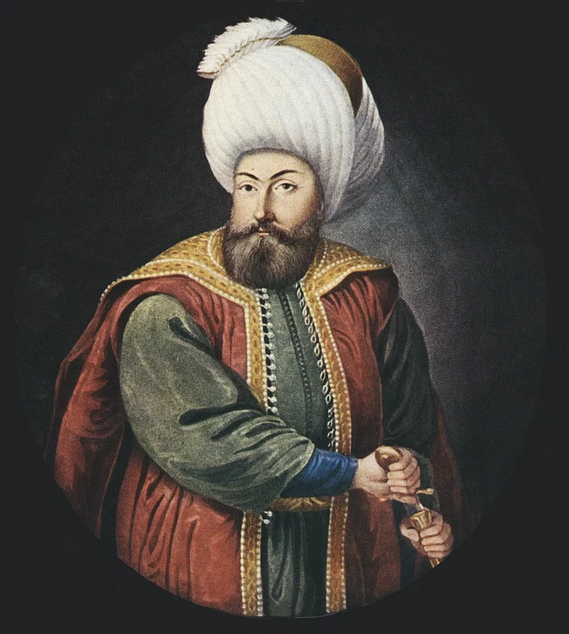 Early modern painting of Osman I (reigned c. 1299 ‒ 1323/4 CE), the founder of the Ottoman Empire.