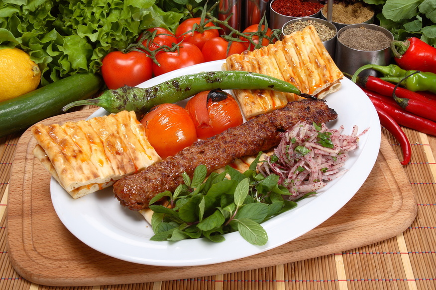 Turkish cuisine's global stars: 10 dishes everyone loves 6 A fiery, charcoal-grilled kebab made with spiced ground lamb, served with fresh herbs and vegetables