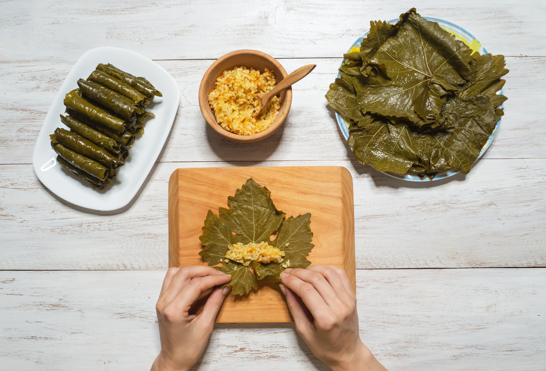 Turkish cuisine's global stars: 10 dishes everyone loves 7 Stuffed grape leaves carefully rolled with a filling of rice, herbs, and spices—an iconic vegetarian dish in Turkish cuisine.