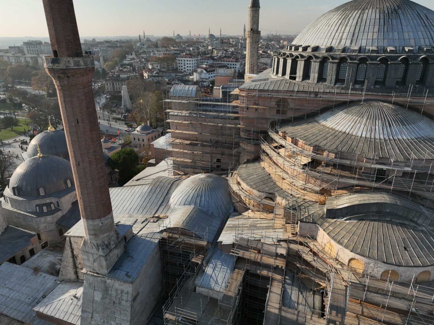 Hagia Sophia’s facade to be freed from non-original plaster in bold restoration move 4 Hagia Sophia’s facade to be freed from non-original plaster in bold restoration move