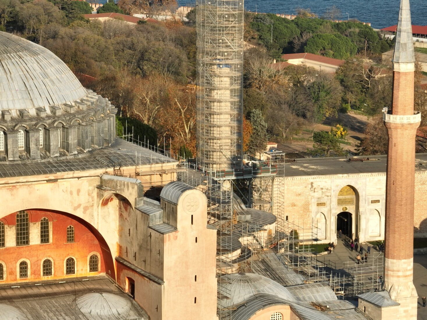 Hagia Sophia’s facade to be freed from non-original plaster in bold restoration move 2 Hagia Sophia’s facade to be freed from non-original plaster in bold restoration move
