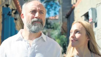 Halit Ergenç and Meryem Uzerli in a scene from the film 'İmroz'da Bahar'