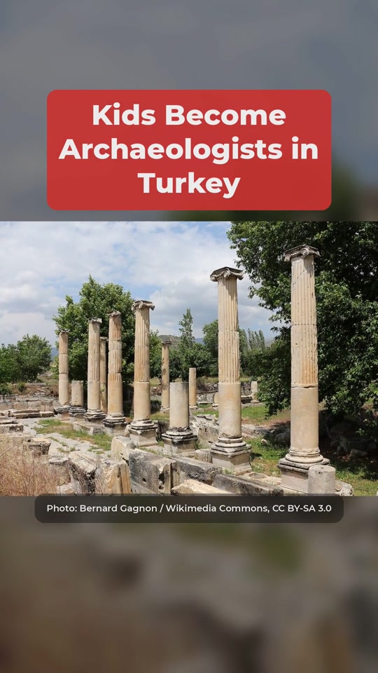 Children in Turkey are digging, minting coins and hunting treasure...
